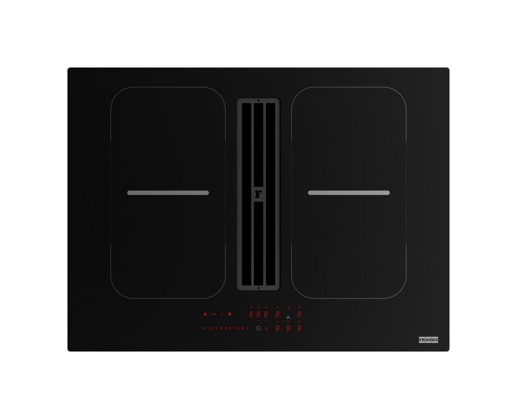 Franke FSM 7081R HI Smart 2Gether Black Lines Piano cottura induzione cm. 70 con cappa integrata da 630 m³/h - cristallo nero