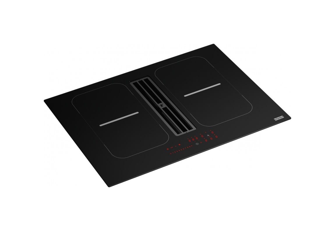 Franke FSM 7081R HI Smart 2Gether Black Lines Piano cottura induzione cm. 70 con cappa integrata da 630 m³/h - cristallo nero