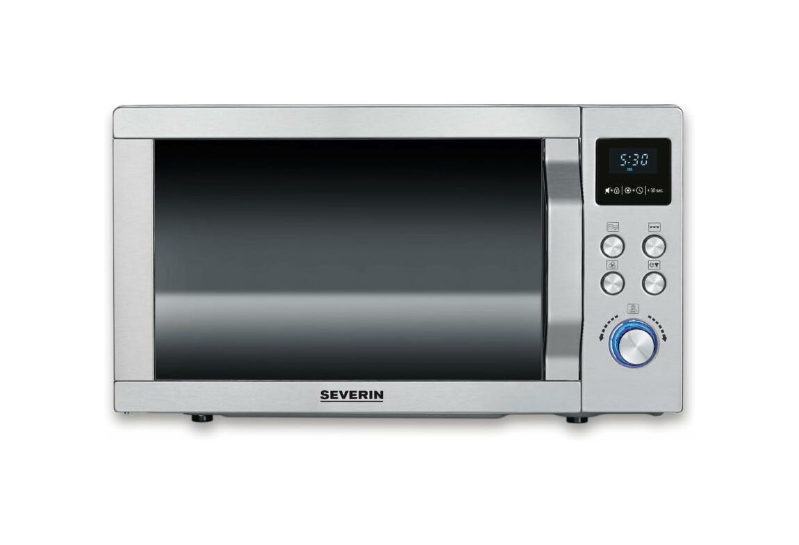 Severin MW 7774 Forno a microonde a libera installazione cm. 49 - argento spazzolato