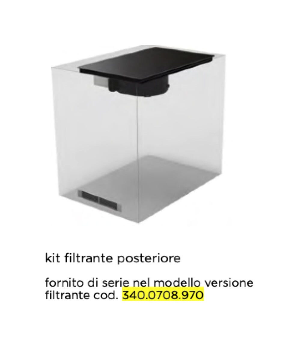 Faber GALILEO LINEAR F830 Piano cottura induzione cm. 83 con cappa integrata da 600 m3/h - versione filtrante - vetro nero