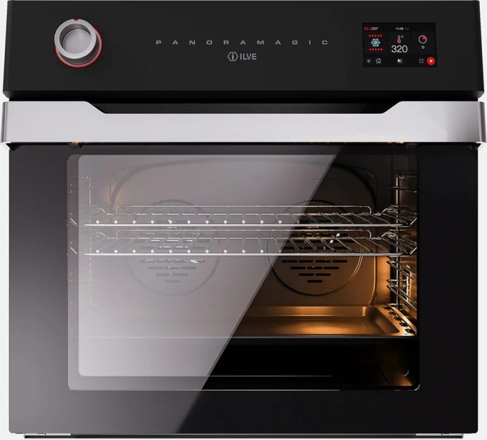 ILVE OV30PMT3-MK Panoramagic Forno elettrico multifunzione cm 76 - black matt