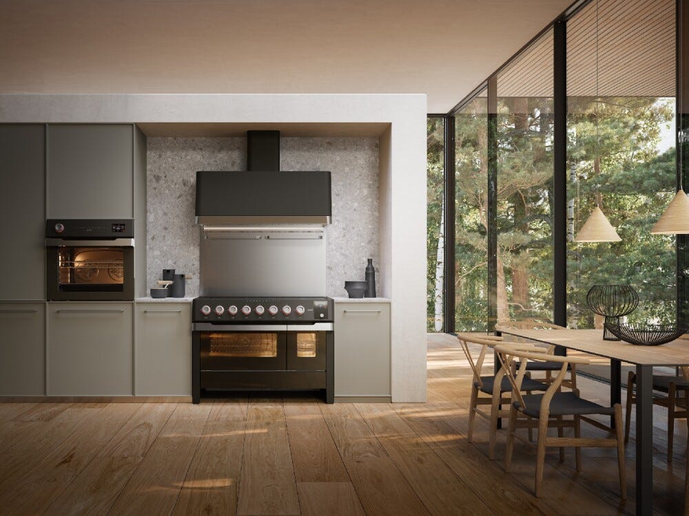 ILVE OV30PMT3-MK Panoramagic Forno elettrico multifunzione cm 76 - black matt