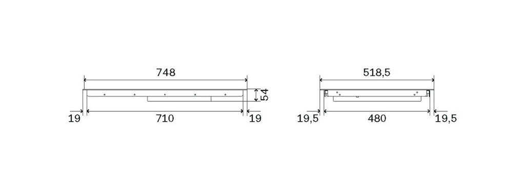 ILVE HCBI754TC Piano cottura a induzione cm 75 - vetroceramica nero