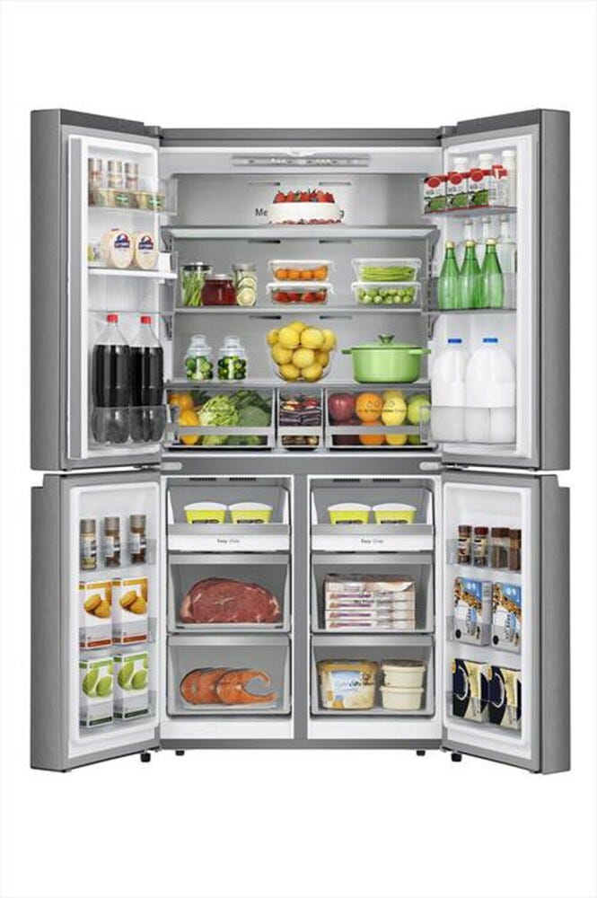 Hisense RQ758N4SWSE Frigorifero con congelatore 4 porte - cm. 91 h. 179 - lt. 606 - grigio
