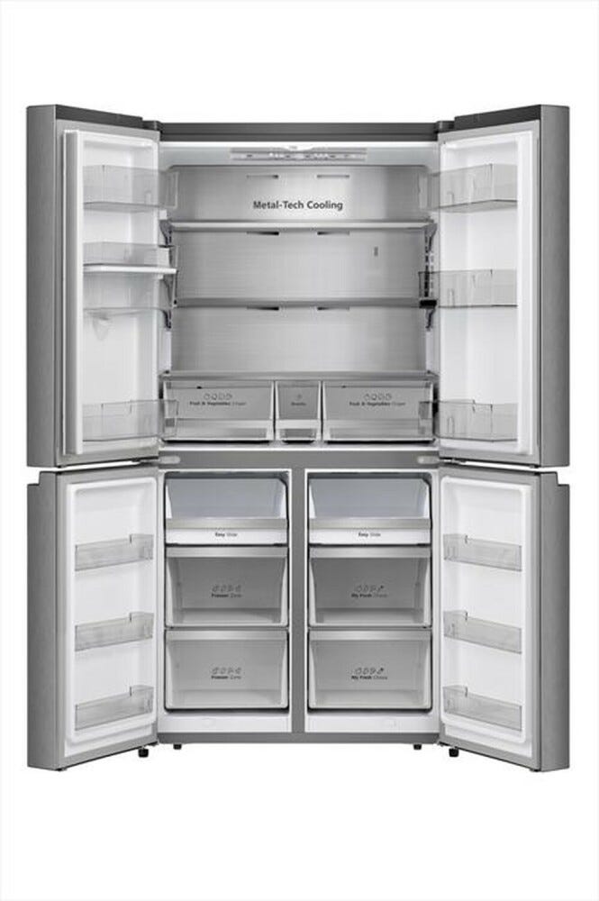 Hisense RQ758N4SWSE Frigorifero con congelatore 4 porte - cm. 91 h. 179 - lt. 606 - grigio