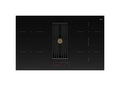 ILVE HVI90TCRF Professional Plus Piano cottura a induzione cm 83 con cappa integrata da 650 m³/h - vetroceramica nero