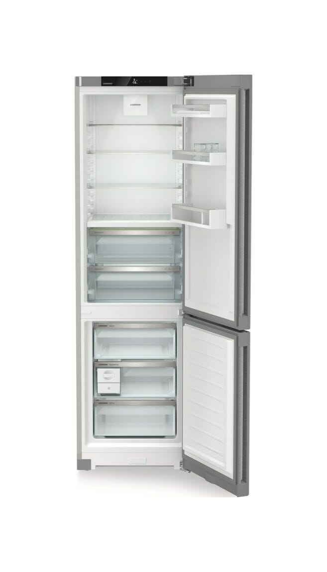 Liebherr CBNsda 572i Plus BioFresh Frigorifero con congelatore a libera installazione cm. 60 h. 202 - lt. 361 - argento