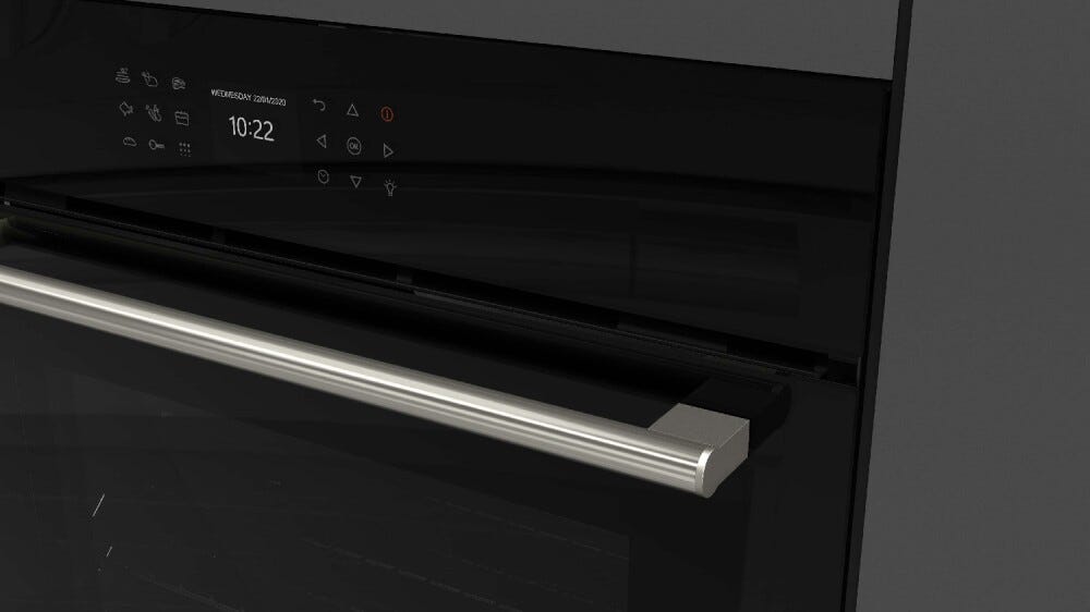 Fulgor FCPO 315 P TEM 2F BK Plano in grande Forno elettrico pirolitico cm. 75 - vetro nero