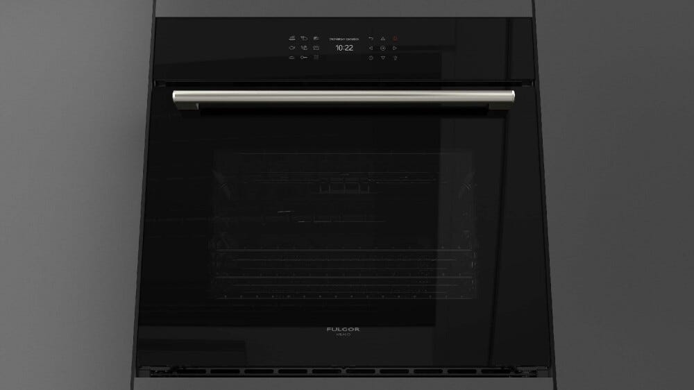 Fulgor FCPO 315 P TEM 2F BK Plano in grande Forno elettrico pirolitico cm. 75 - vetro nero