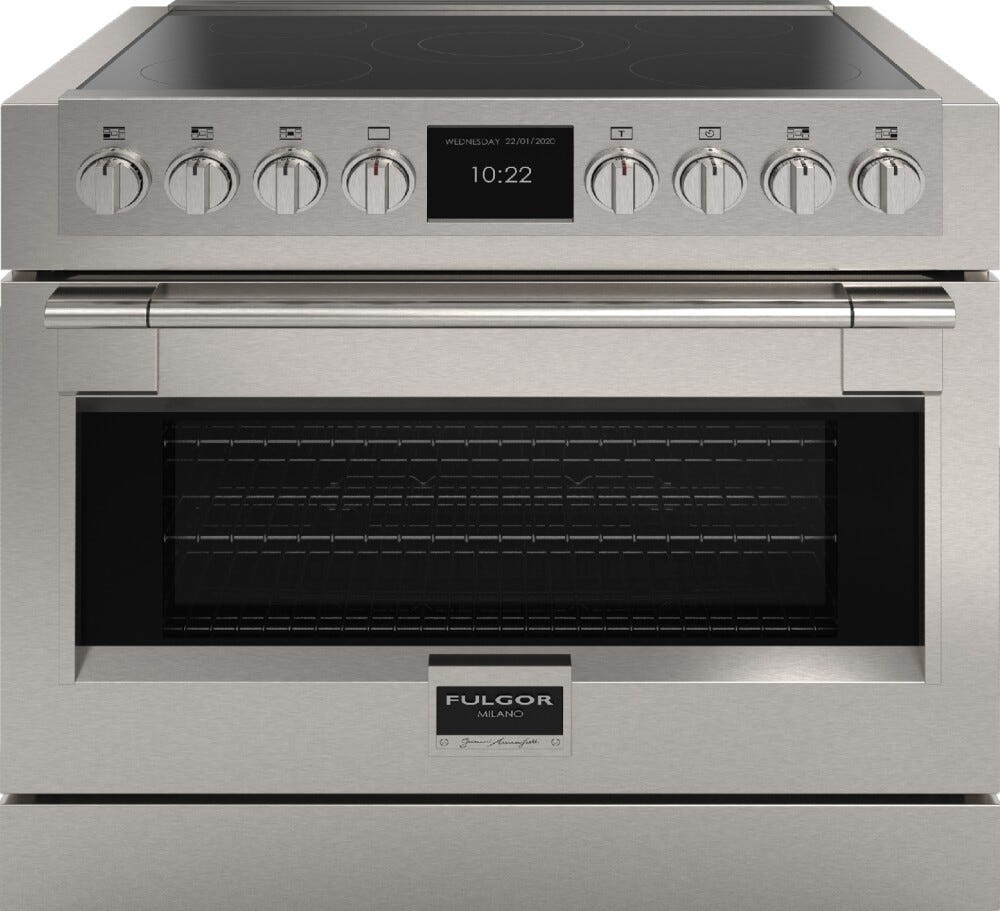 Fulgor FSRC 9005 P MI MK 2F X Sofia Professional Cucina da accosto 90 x 90 - 5 zone cottura induzione + 1 forno pirolitico - inox