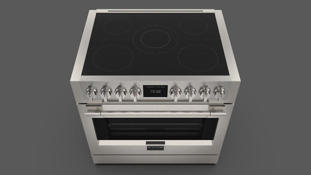 Fulgor FSRC 9005 P MI MK 2F X Sofia Professional Cucina da accosto 90 x 90 - 5 zone cottura induzione + 1 forno pirolitico - inox