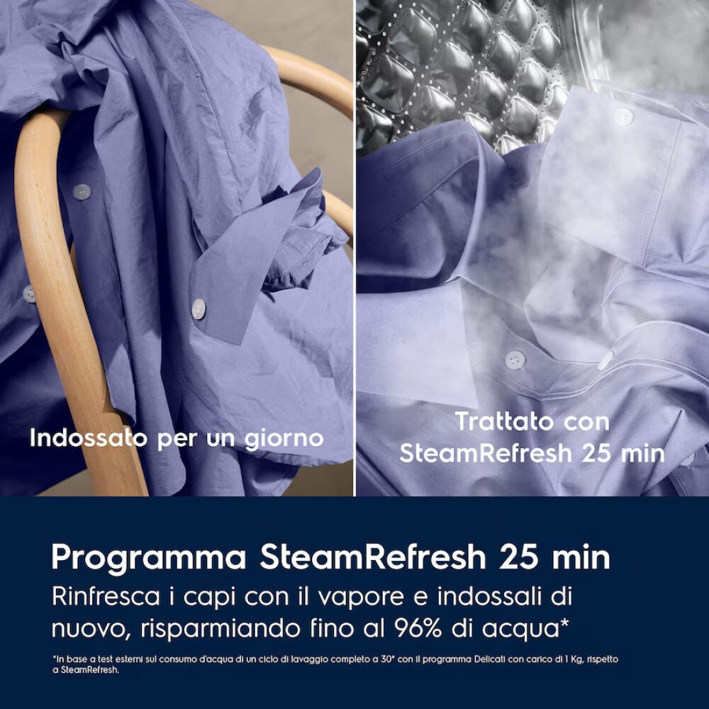 Electrolux EW7F49GY serie 700 SteamCare Lavatrice cm. 60 - capacità 9 kg - bianco