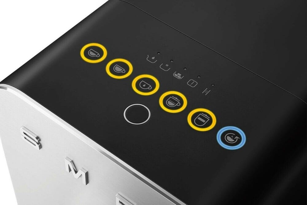 Smeg Selection BCC13BLMEU Macchina da caffè automatica con sistema latte - nero opaco