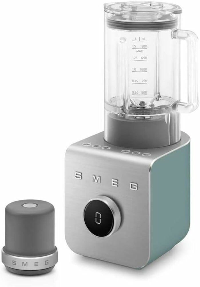 Smeg Selection BLC02EGMEU Frullatore ad alte prestazioni con pompa sottovuoto - verde smeraldo