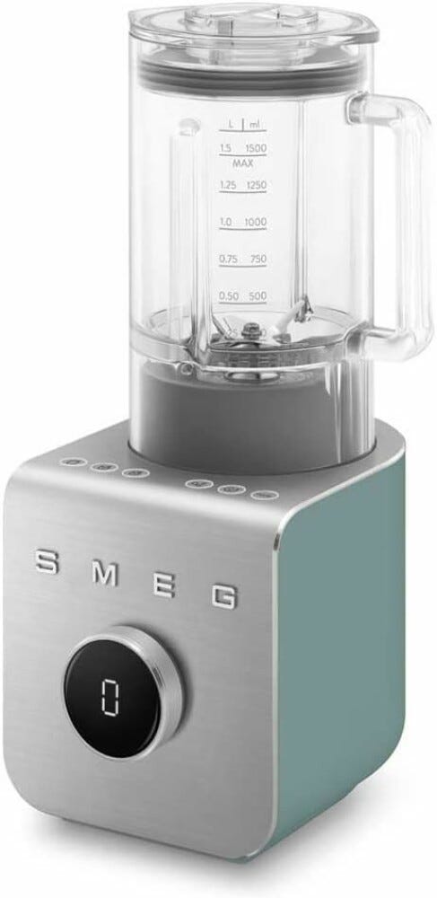 Smeg Selection BLC02EGMEU Frullatore ad alte prestazioni con pompa sottovuoto - verde smeraldo