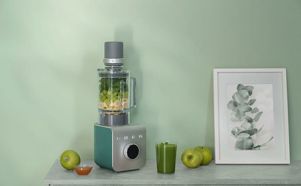 Smeg Selection BLC02EGMEU Frullatore ad alte prestazioni con pompa sottovuoto - verde smeraldo