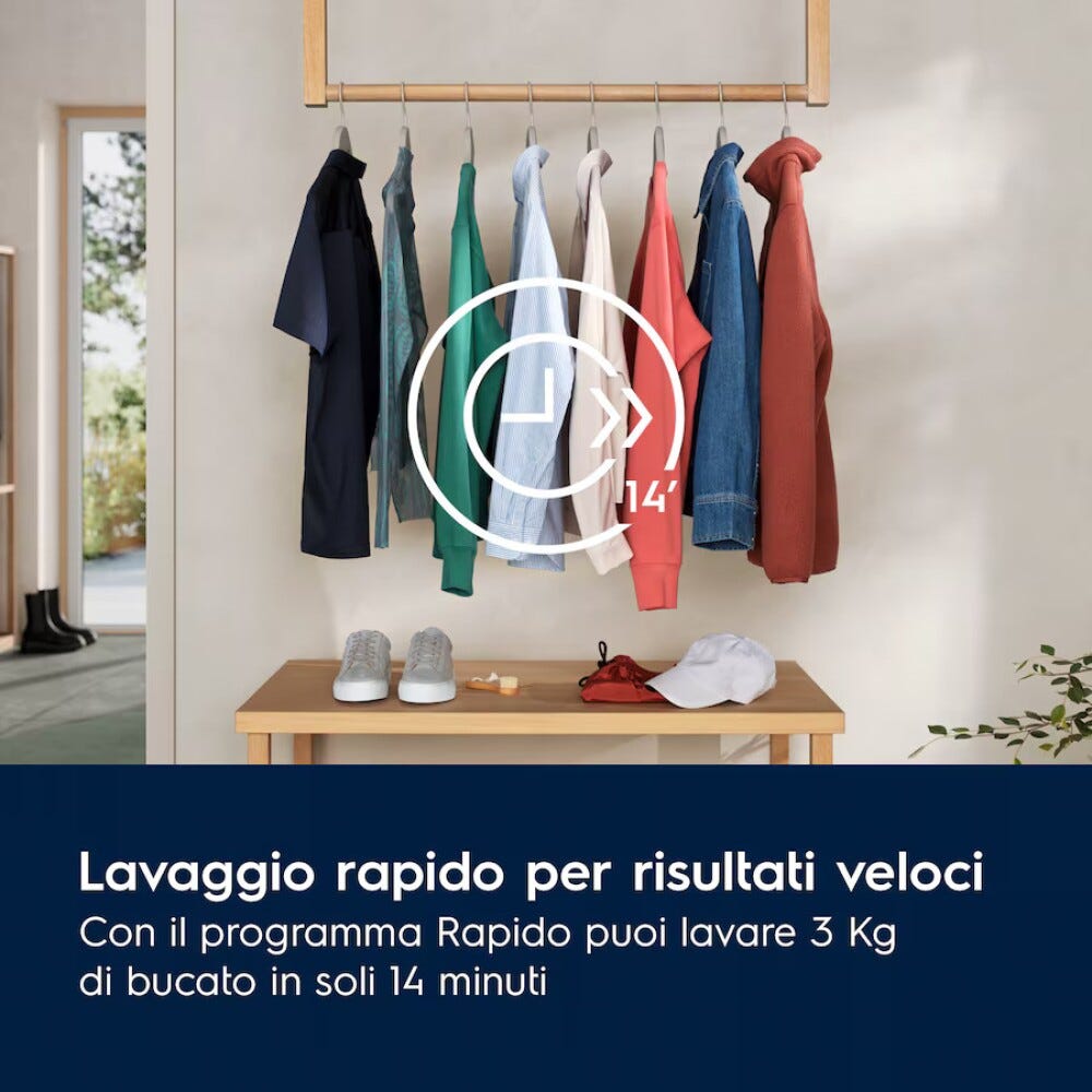 Electrolux EW6F310G serie 600 SensiCare Lavatrice cm. 60 - capacità 10 kg - bianco