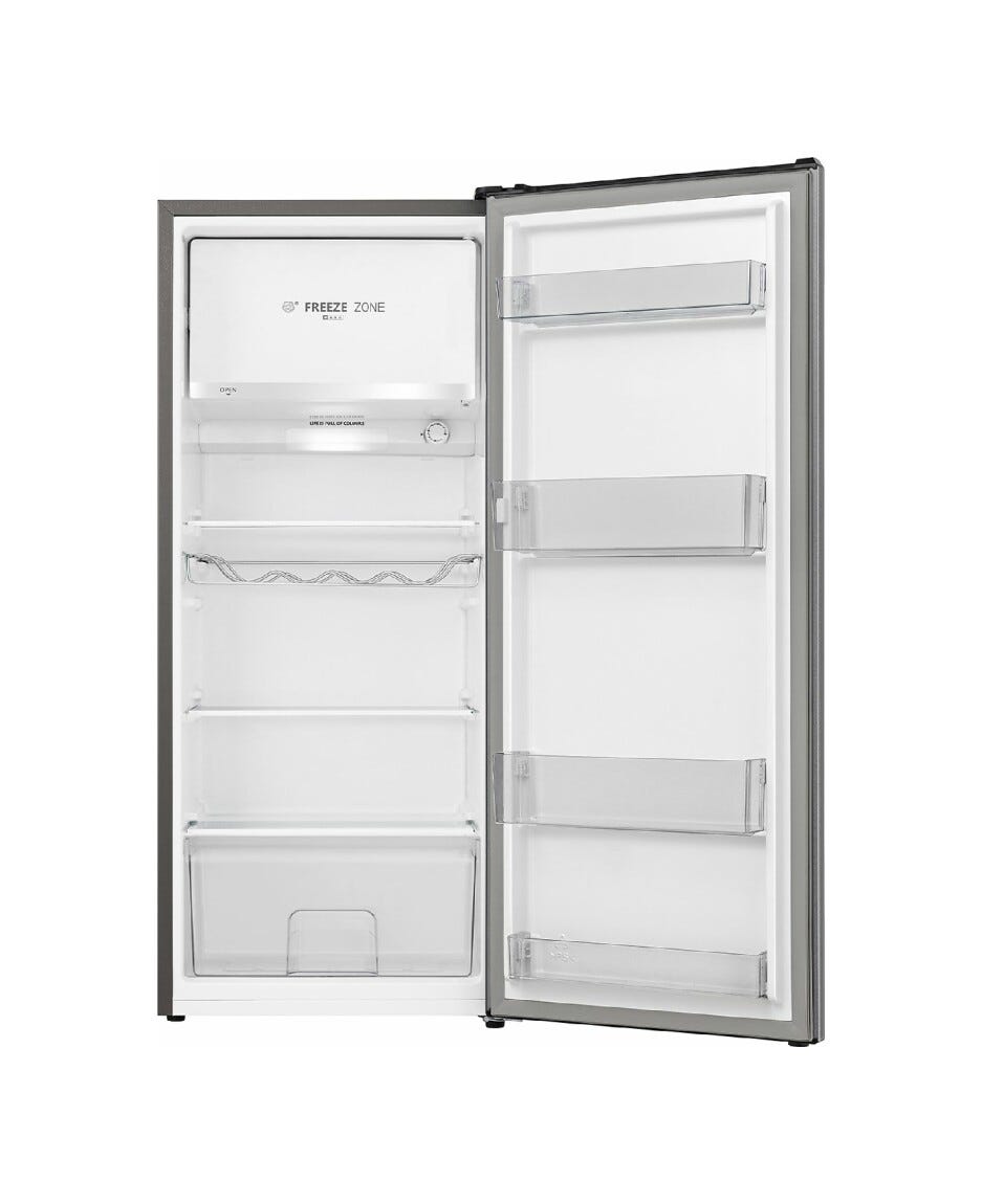 Hisense RR220D4BDE Frigorifero con congelatore a libera installazione - cm. 51 h. 127 - lt. 165 - grigio