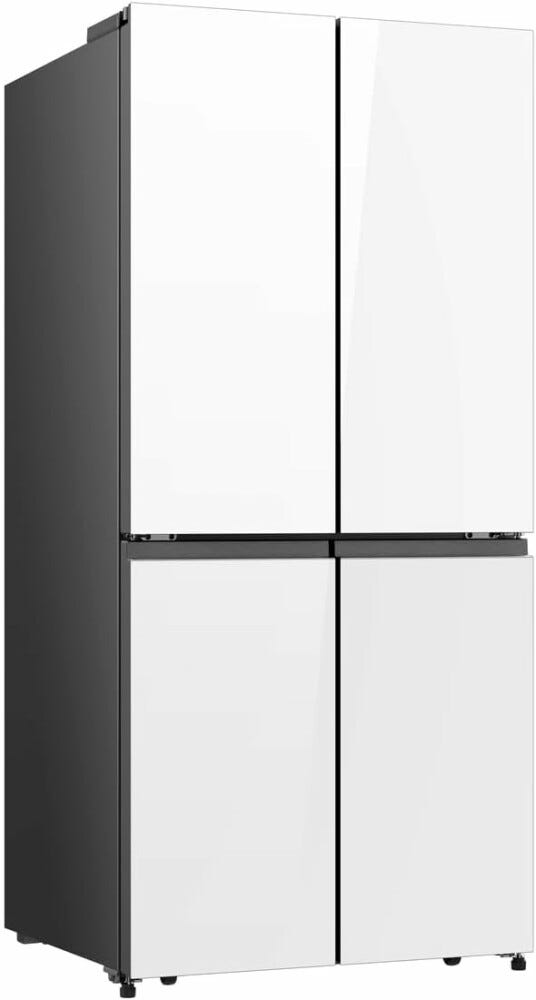 Hisense RQ5P470SETE Frigorifero con congelatore 4 porte - cm. 80 h. 179 - lt. 483 - vetro bianco