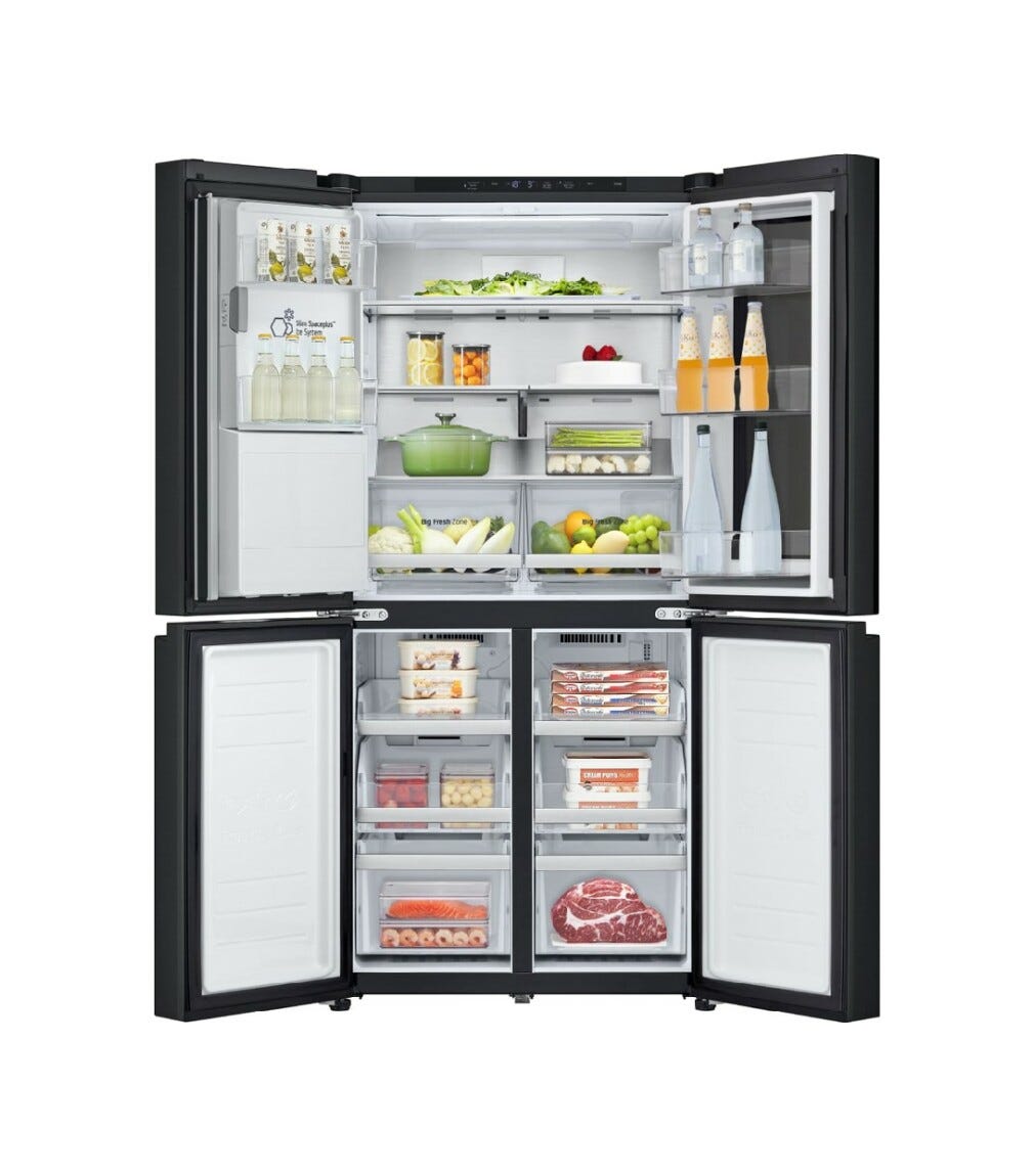 LG GMG860EPBE Frigorifero con congelatore 4 porte - cm. 84 h. 179 - lt. 508 - nero