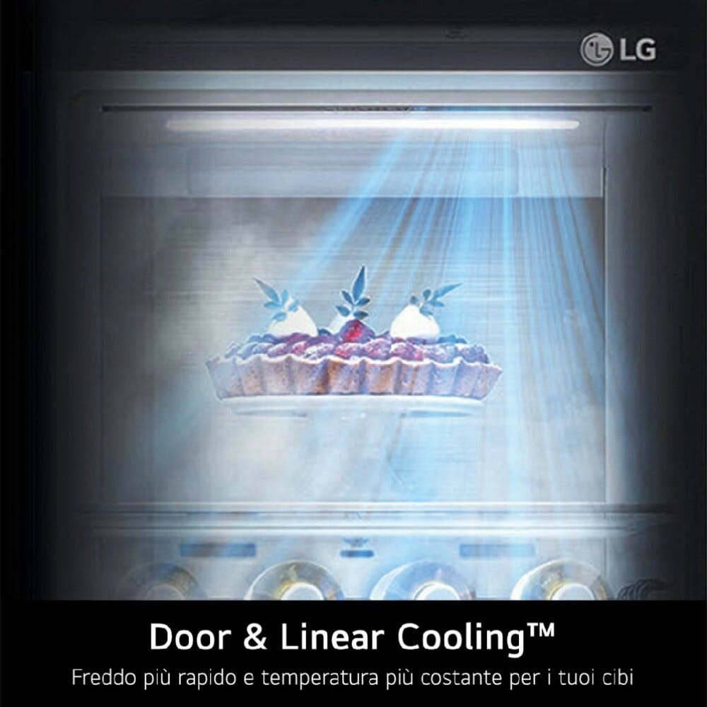 LG GMG860EPBE Frigorifero con congelatore 4 porte - cm. 84 h. 179 - lt. 508 - nero