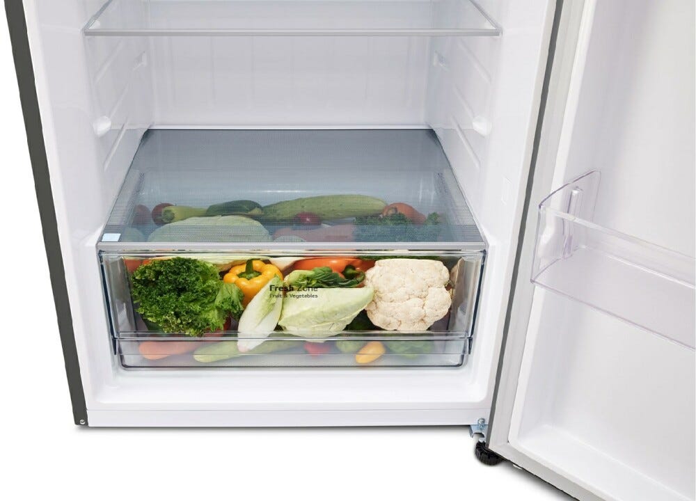 LG GTBV44PYBKD Frigorifero con congelatore a libera installazione - cm. 70 h. 185 - lt. 461 - argento