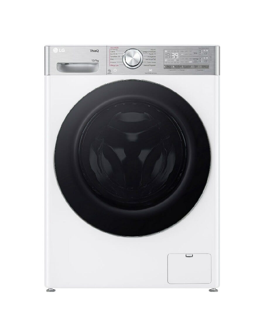 LG D4R9513TPWC Lavasciuga cm. 60 - lavaggio 13 kg - asciugatura 7 kg - bianco