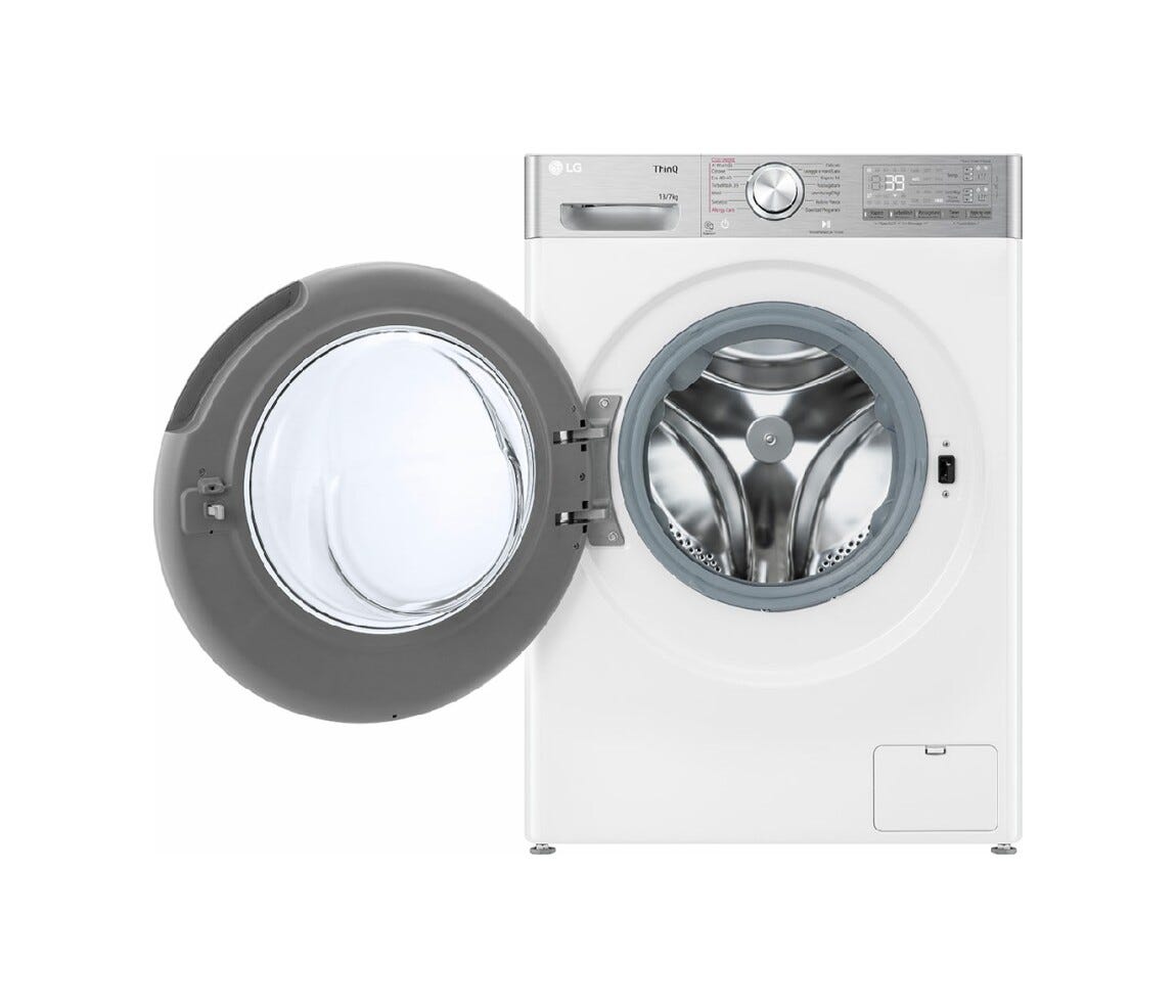 LG D4R9513TPWC Lavasciuga cm. 60 - lavaggio 13 kg - asciugatura 7 kg - bianco