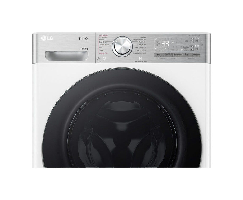LG D4R9513TPWC Lavasciuga cm. 60 - lavaggio 13 kg - asciugatura 7 kg - bianco