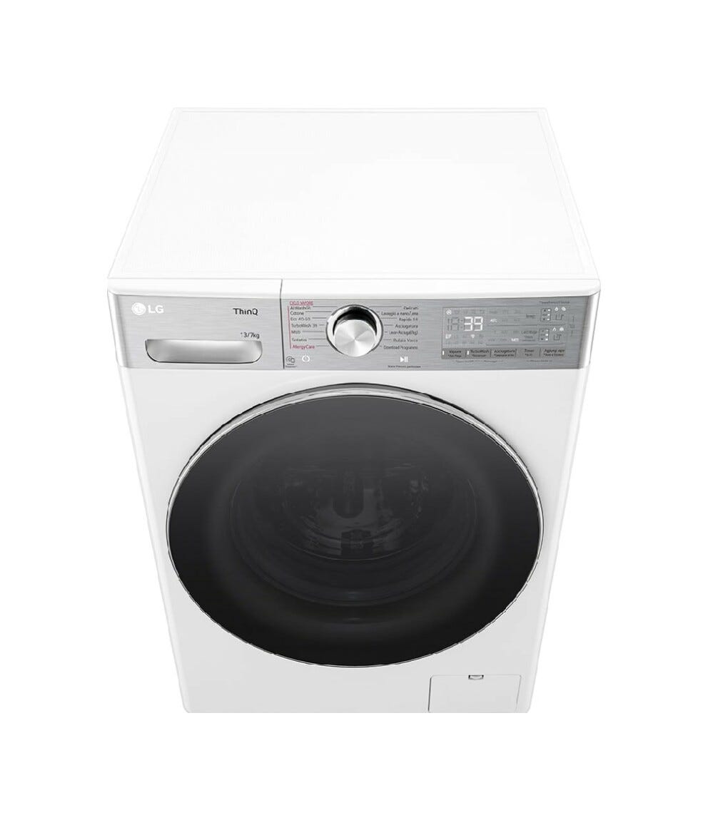 LG D4R9513TPWC Lavasciuga cm. 60 - lavaggio 13 kg - asciugatura 7 kg - bianco