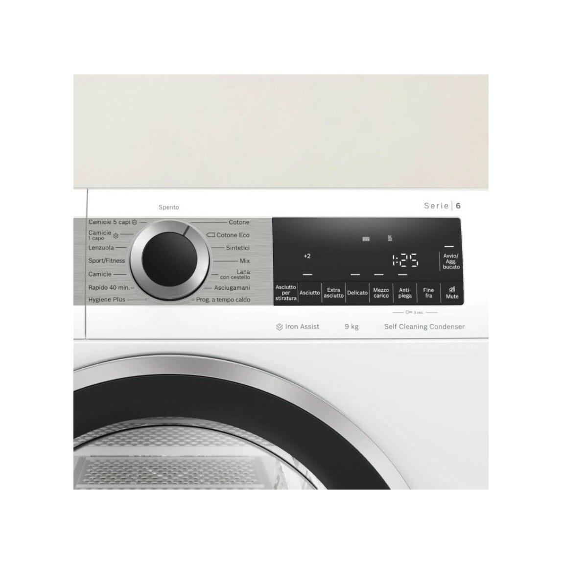 Bosch WQG245C0IT 6 Asciugatrice cm. 60 - capacità - 9 kg - bianco