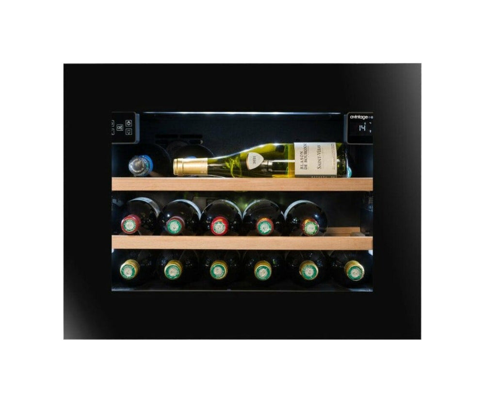 Avintage AVI45PLATINUM Cantina vini da incasso cm. 59 - 21 bottiglie - nero