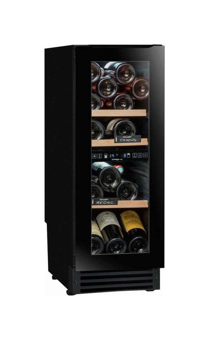 Avintage AVU27D82 Cantina vini da incasso cm. 30 - 25 bottiglie - nero