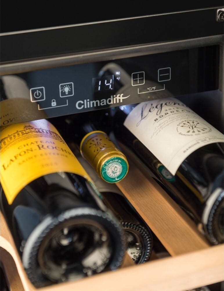 Avintage CBU20S2B Cantina vini da incasso cm. 30 - 20 bottiglie - nero