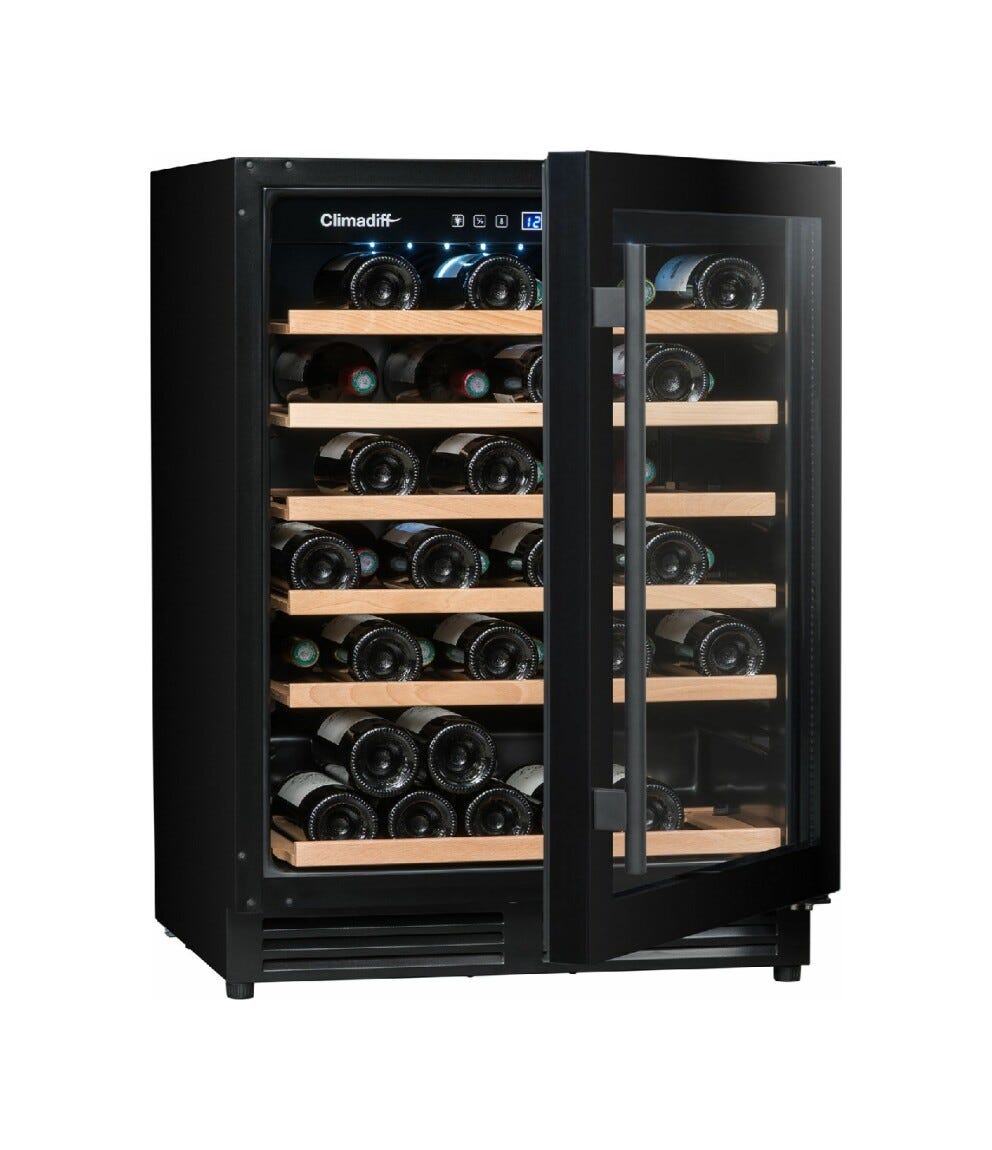 Avintage CBU51S2B Cantina vini da incasso cm. 60 - 51 bottiglie - nero