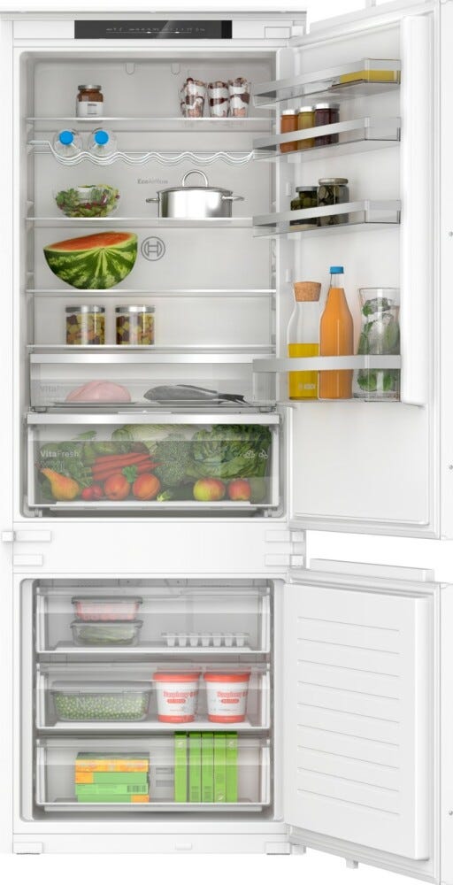 Bosch KBN96VSE0 Serie 4 Frigorifero combinato da incasso 383 litri, NoFrost, VitaFresh XXL, Home Connect, classe E