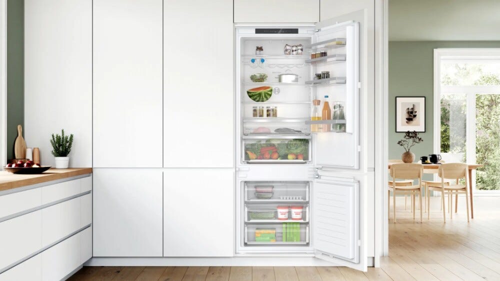 Bosch KBN96VSE0 Serie 4 Frigorifero combinato da incasso 383 litri, NoFrost, VitaFresh XXL, Home Connect, classe E