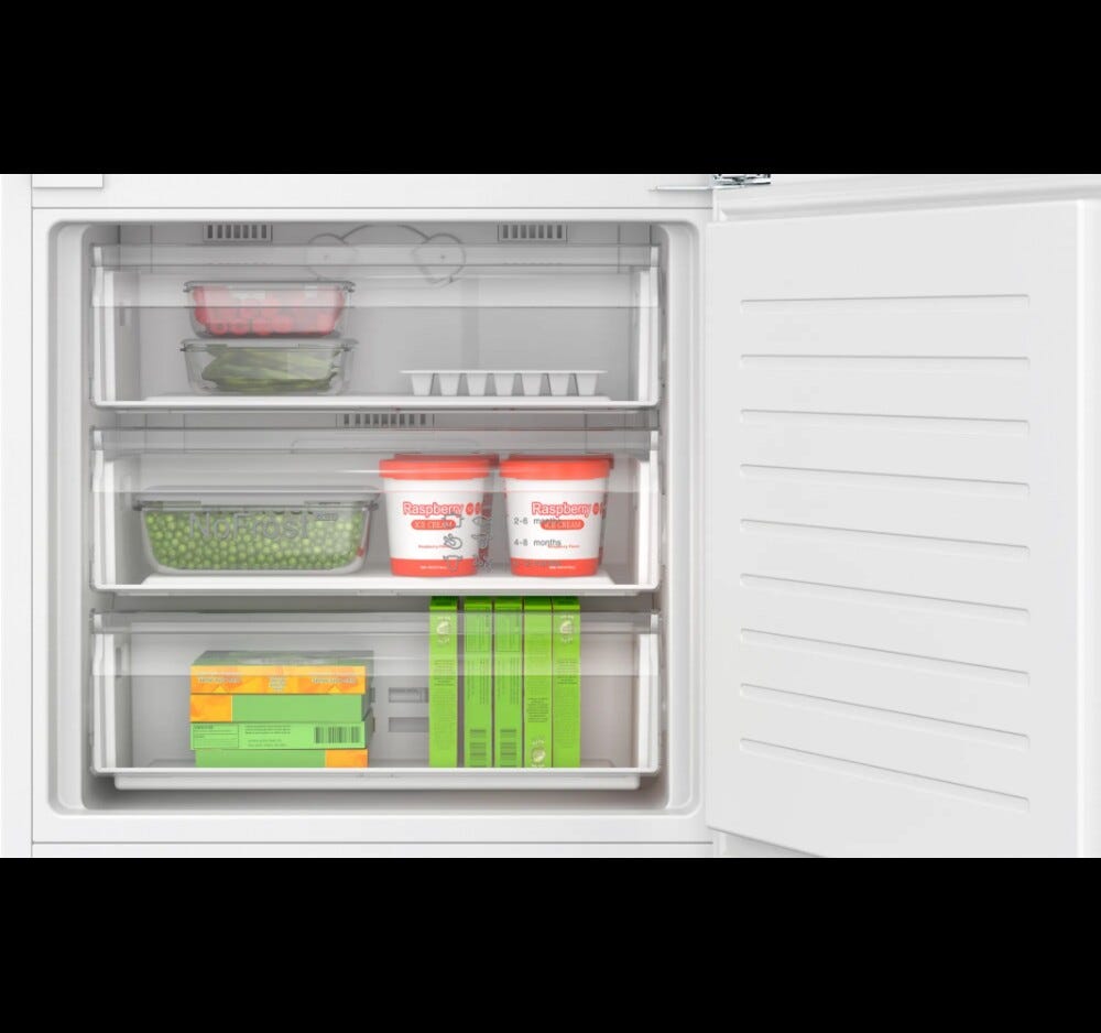 Bosch KBN96VSE0 Serie 4 Frigorifero combinato da incasso 383 litri, NoFrost, VitaFresh XXL, Home Connect, classe E