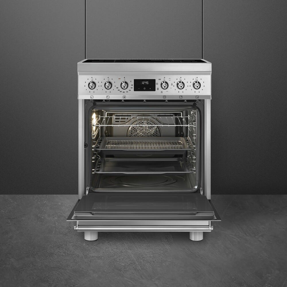 Smeg C6IMXM2 Classica Cucina da accosto cm. 60x60 - 4 zone induzione + 1 forno elettrico - inox