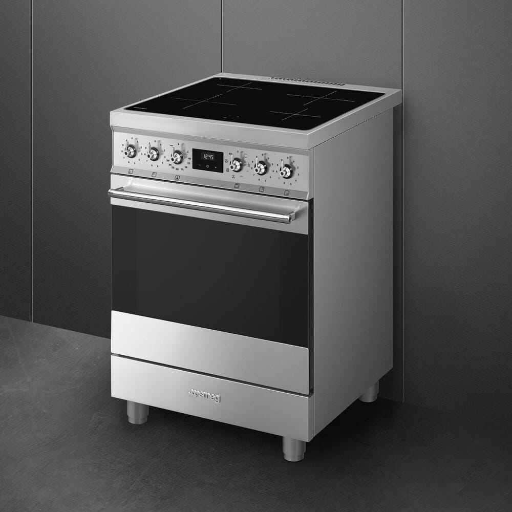 Smeg C6IMXM2 Classica Cucina da accosto cm. 60x60 - 4 zone induzione + 1 forno elettrico - inox