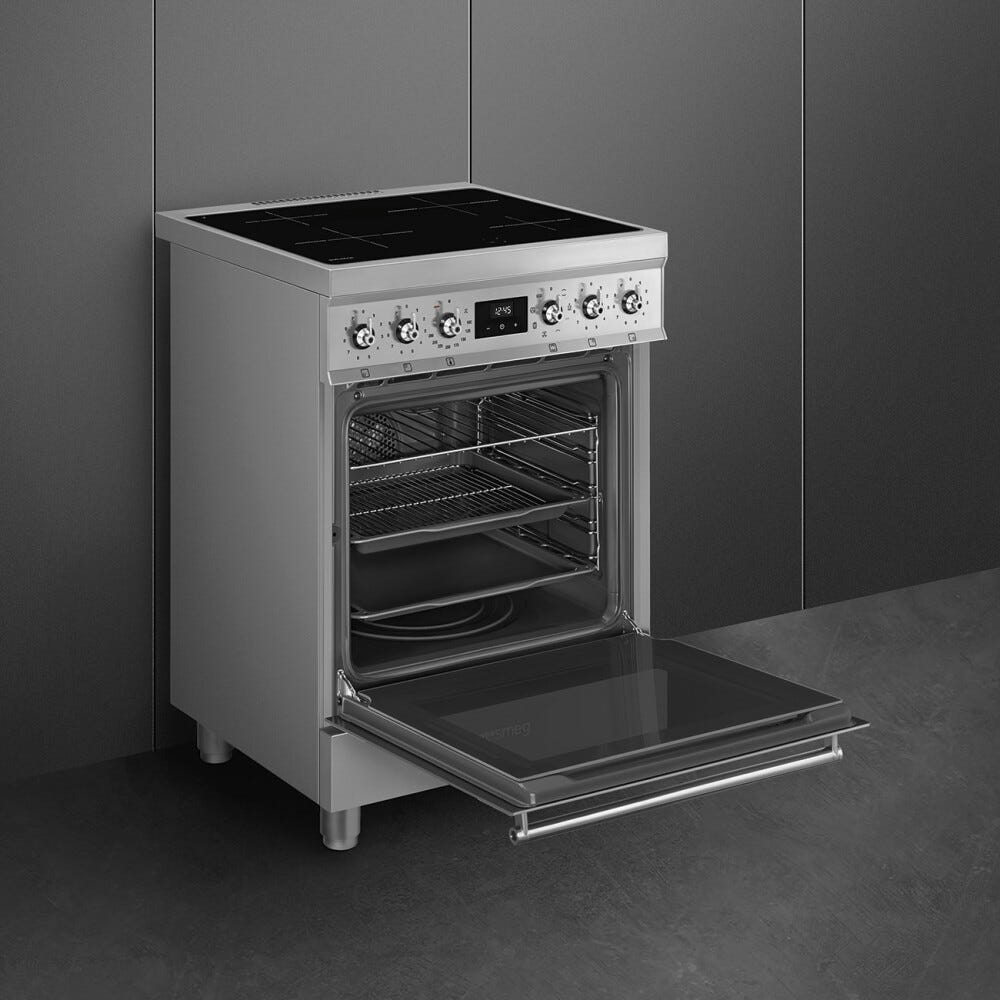 Smeg C6IMXM2 Classica Cucina da accosto cm. 60x60 - 4 zone induzione + 1 forno elettrico - inox