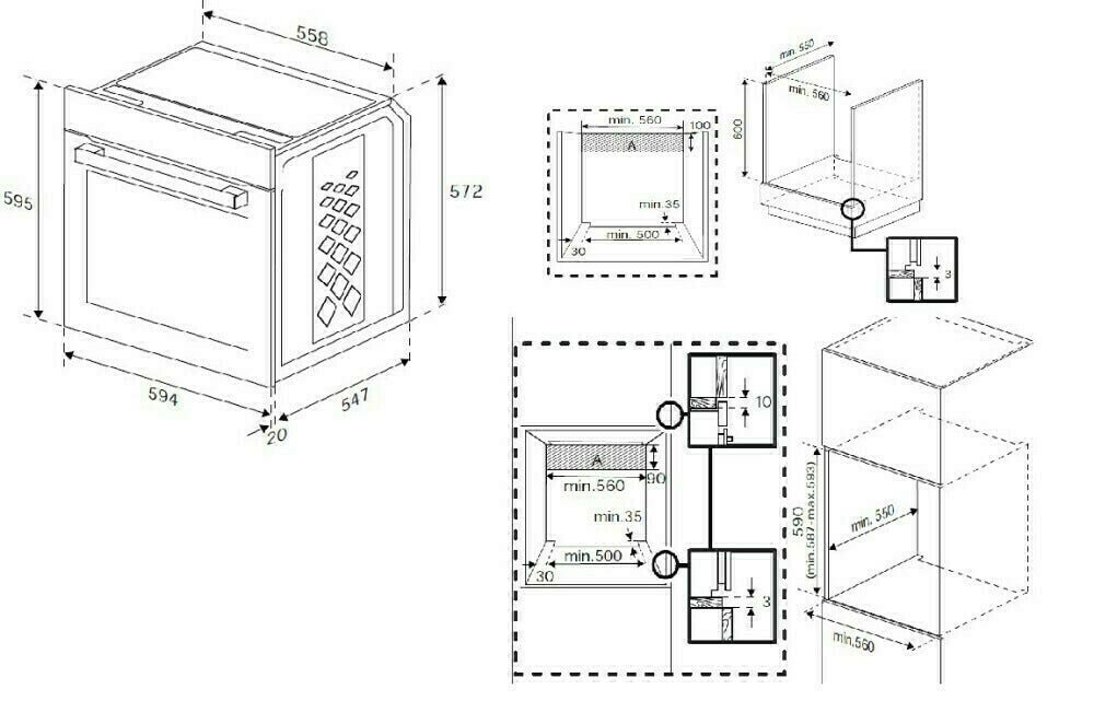 Beko BBIS17301BMP b300 Forno elettrico cm. 60 - nero