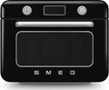 Smeg Selection COF01BLEU 50'S Style Forno combinato a vapore da appoggio cm. 50 - nero lucido