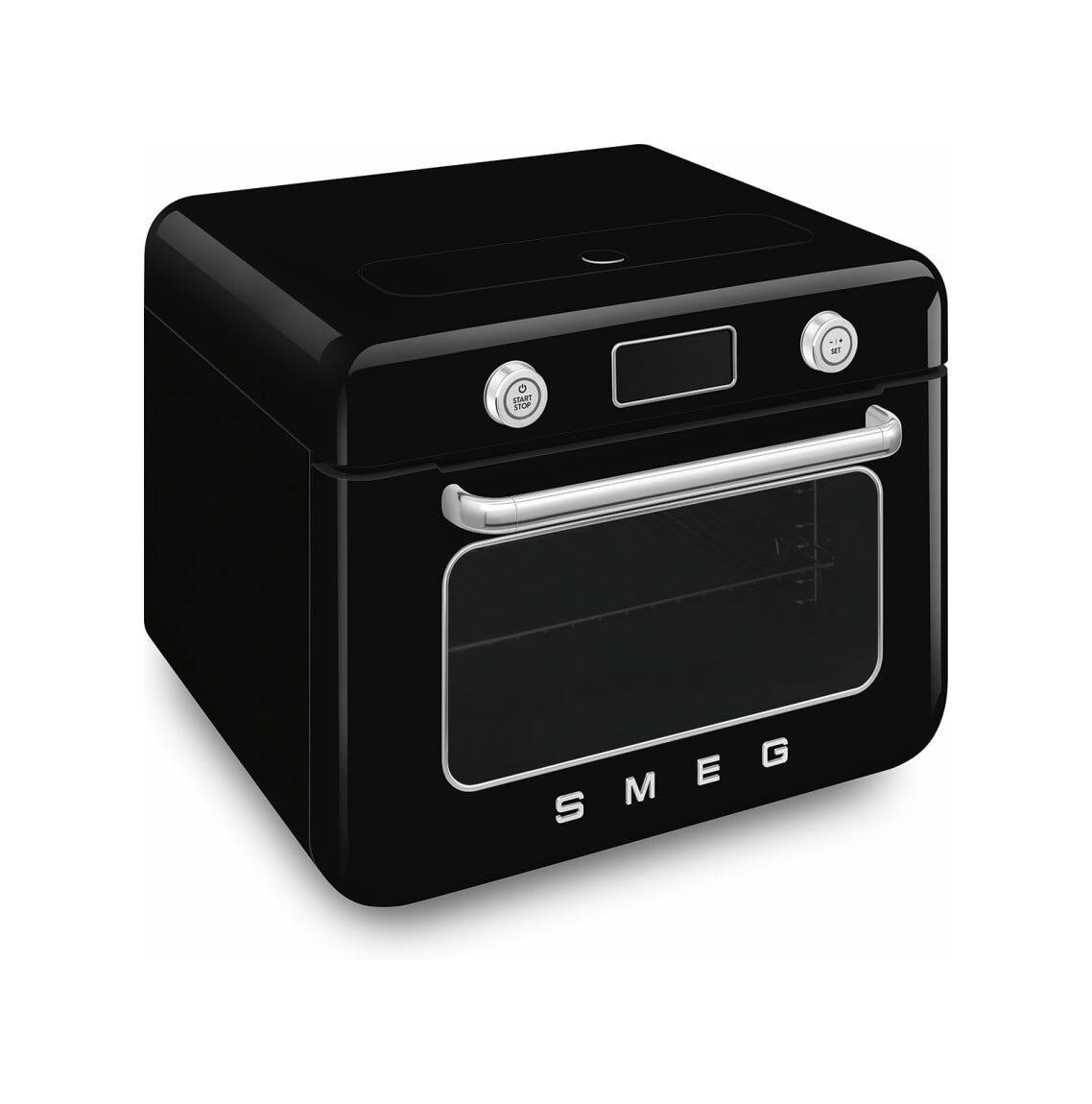 Smeg Selection COF01BLEU 50'S Style Forno combinato a vapore da appoggio cm. 50 - nero lucido