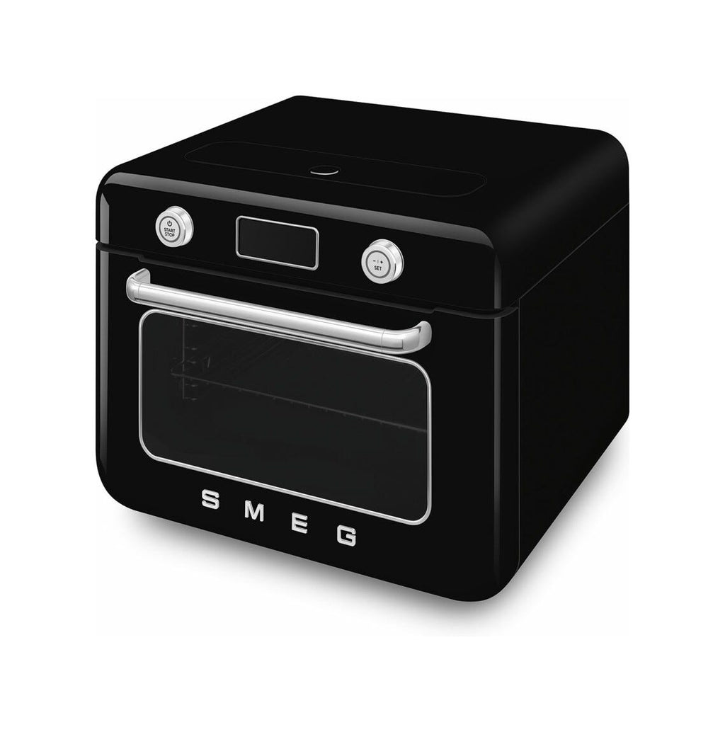 Smeg Selection COF01BLEU 50'S Style Forno combinato a vapore da appoggio cm. 50 - nero lucido