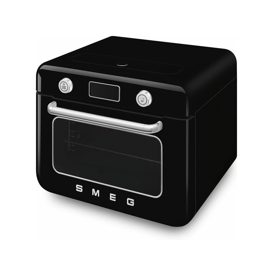 Smeg Selection COF01BLEU 50'S Style Forno combinato a vapore da appoggio cm. 50 - nero lucido