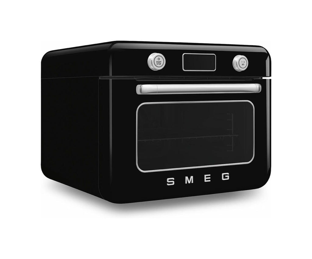 Smeg Selection COF01BLEU 50'S Style Forno combinato a vapore da appoggio cm. 50 - nero lucido