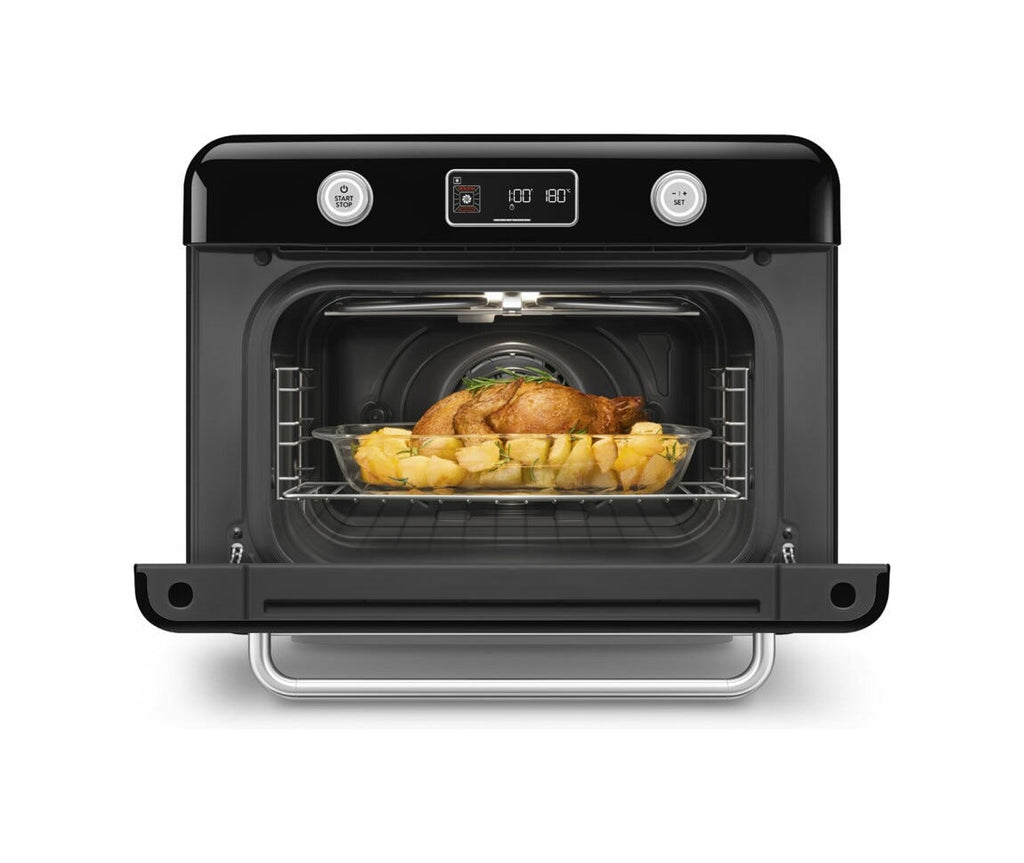 Smeg Selection COF01BLEU 50'S Style Forno combinato a vapore da appoggio cm. 50 - nero lucido