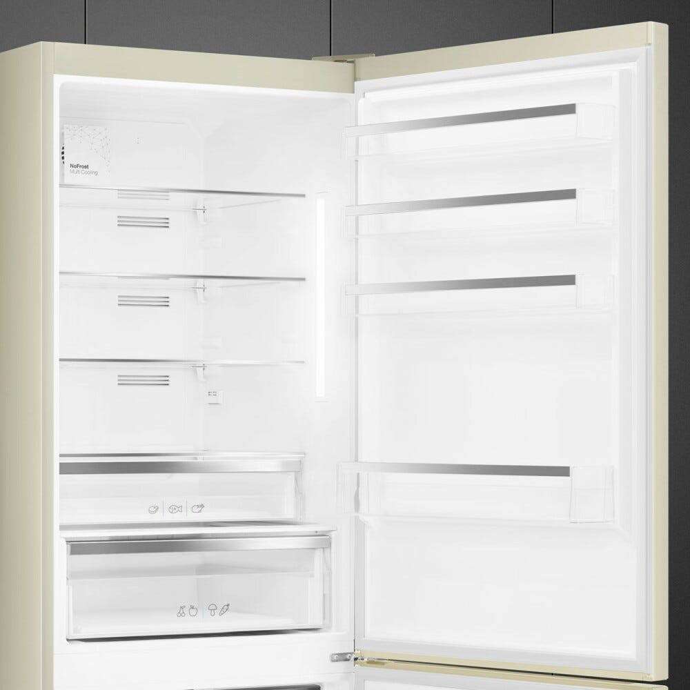 Smeg FC48MDNE Universale Frigorifero con congelatore a libera installazione cm. 70 h. 192 - lt. 481 - effetto marmo