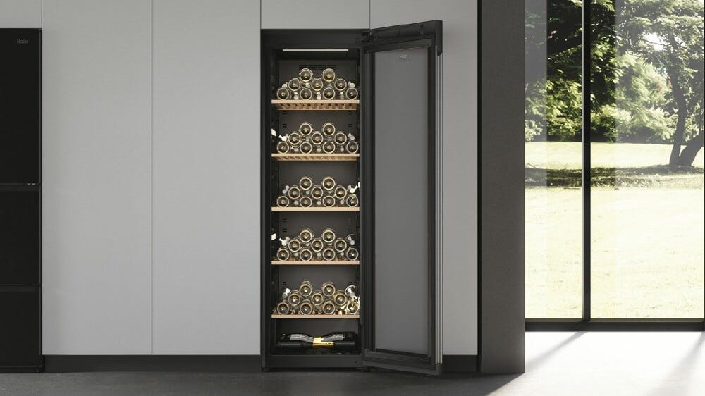 Haier WS190GA 5 Cantina vini cm. 68 - 189 bottiglie - nero